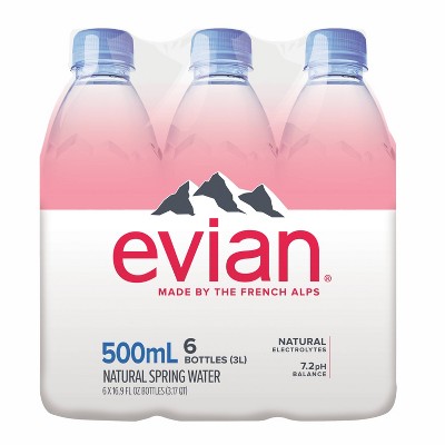 Buy 1, get 1 50% off Evian natural spring water - 6pk/0.5L bottles