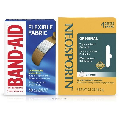 SAVE $1.00 on any ONE (1) BAND-AID® Brand Adhesive Bandages, BAND-AID® Brand of First Aid or NEOSPORIN® product (excludes trial and travel sizes).