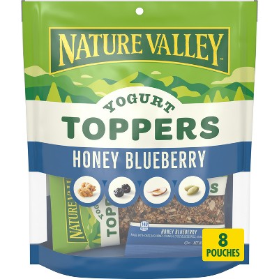 20% off 8.4-oz. Natures Valley yogurt toppers dark chocolate cherry & honey blueberry