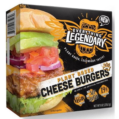 $4.99 price on Everything Legendary Plant-Based Cheeseburger Patties