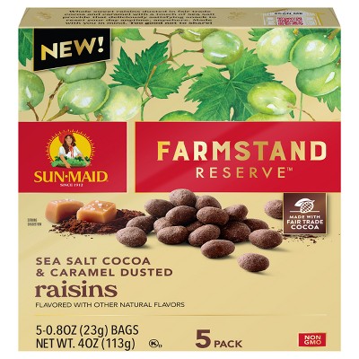 $3.89 price on Sun-Maid Farmstand Reserve dusted raisins - 4oz/5ct