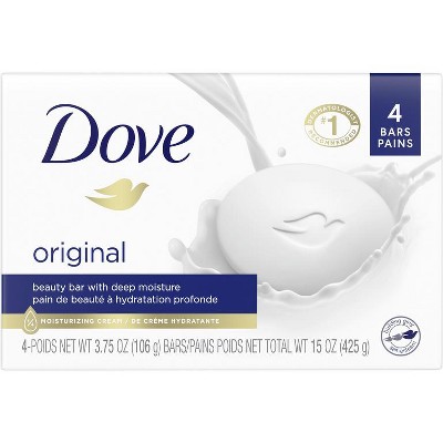 Save $1.50 on ONE (1) Dove 4 Count Bar Soap