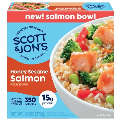 30% off 9.6-oz. Scott & Jon's frozen salmon bowls