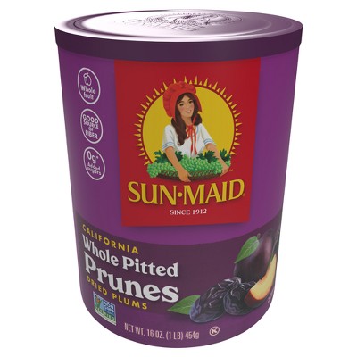 $4.99 price on Sun-Maid California sun-dried prunes canister