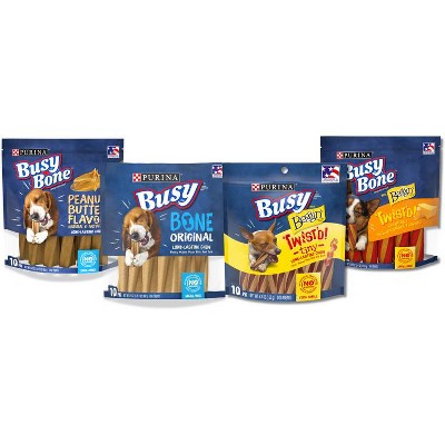 Save $2.00 on ONE (1) 7 oz or larger bag of Busy® (excludes Rollhide®) Dog Treats