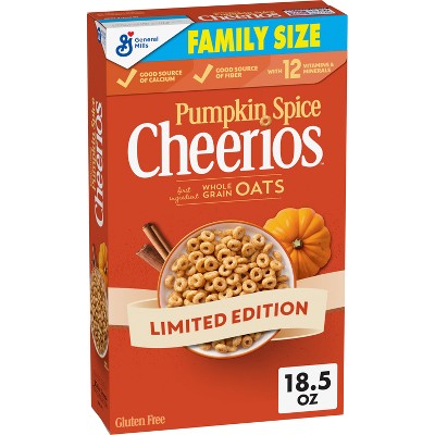 20% off 18.5-oz. Pumpkin Spice Cheerios family size cereal