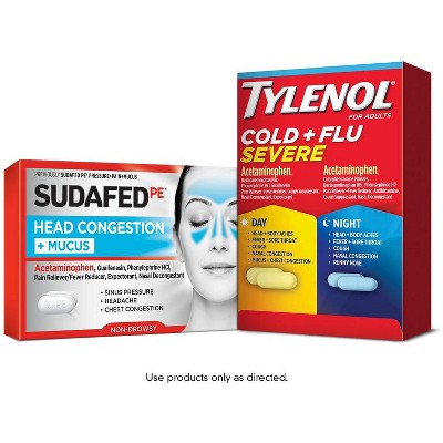 SAVE $2.00 on any ONE (1) Adult TYLENOL® Cold OR TYLENOL® Sinus OR Adult SUDAFED® Product