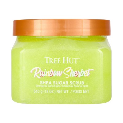 $1 off 18-oz. Tree Hut rainbow sherbet shea sugar body scrub