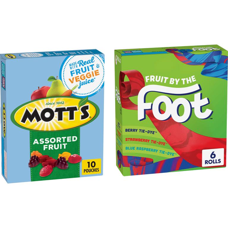 SAVE 50¢ ON TWO when you buy TWO BOXES any flavor/variety Betty Crocker™ Fruit Shapes, Fruit by the Foot™, Fruit Gushers™, Fruit Roll-Ups™ Fruit Flavored Snacks OR Mott’s® Fruit Flavored Snacks