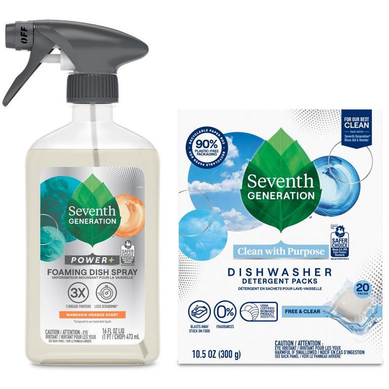 SAVE $1.00 on any ONE (1) Seventh Generation® Dish Soap, Foaming Dish Spray, Refill, or Dishwasher Detergent product