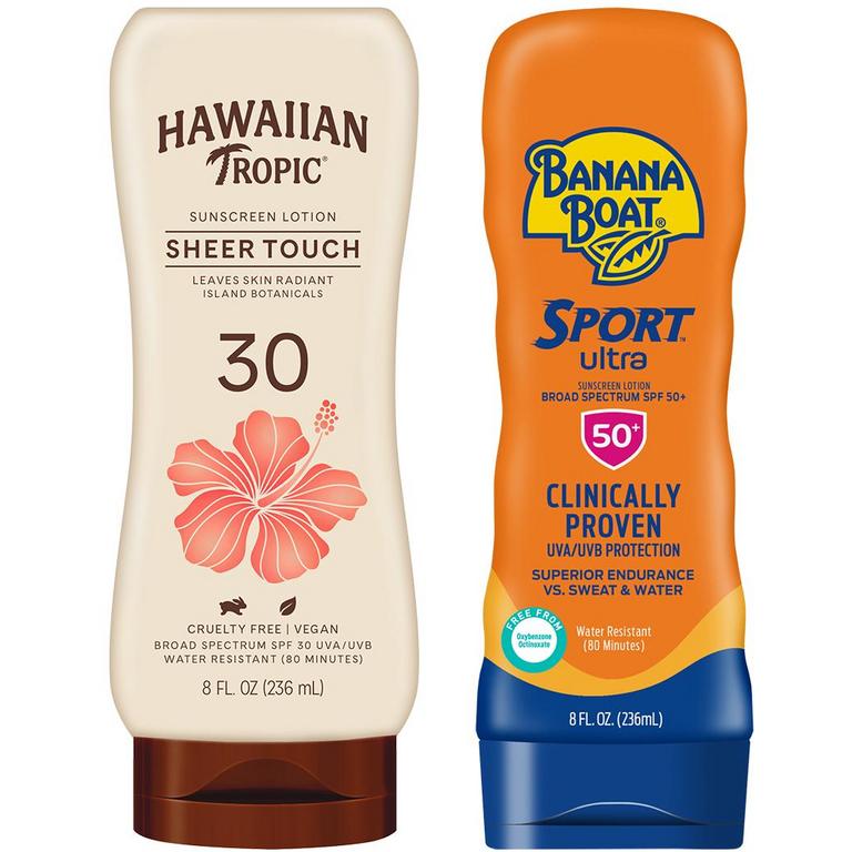 Save $4.00 off TWO (2) Banana Boat® or Hawaiian Tropic® Sun Care Product (excludes 1 oz., 1.8 oz., 2 oz., lip balm & trial sizes)