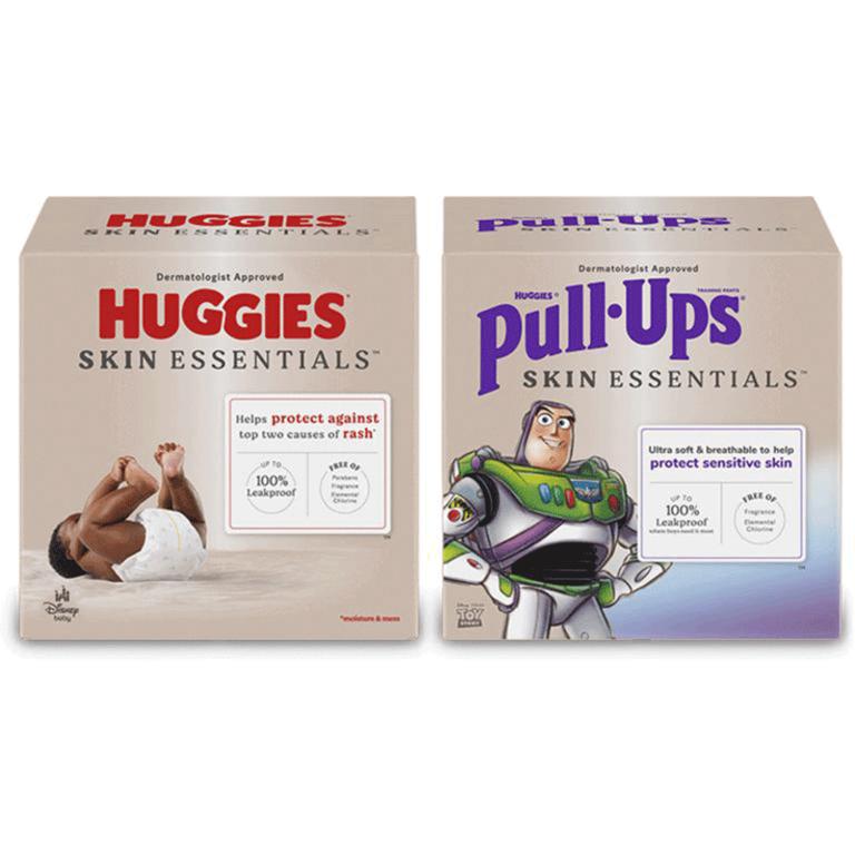 Save $2.00 on any ONE (1) package of HUGGIES® SKIN ESSENTIALS™ Diapers or PULL-UPs® SKIN ESSENTIALS™ Training Pants (15 ct. or higher, not valid on trial or sample packs)