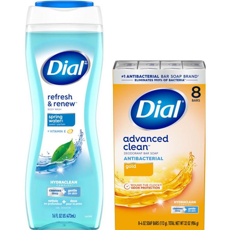 $1.00 OFF on ONE (1) Dial® Body Wash or Dial® 8-Bar+ Packs (excluding trial/travel sizes)