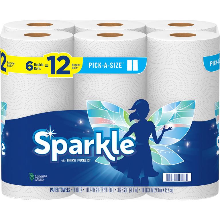 SAVE $1.00 on any ONE (1) package of Sparkle® Paper Towels, 6 Roll or larger