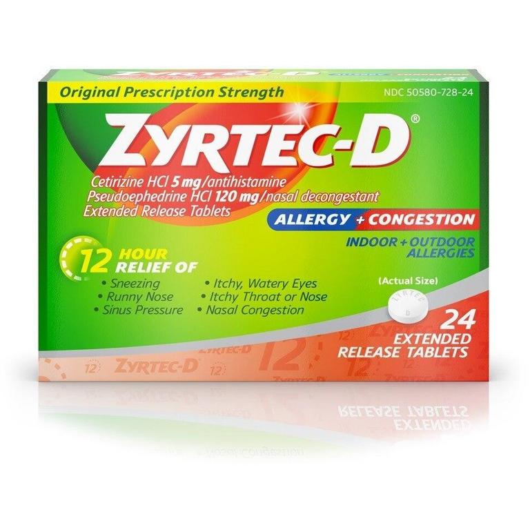 SAVE $3.00 on ONE (1) ZYRTEC-D® Allergy Relief product, 24 count. (Excludes trial and travel sizes)
