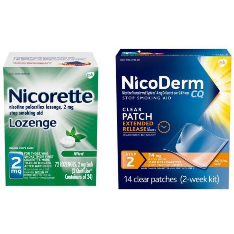 Save $15.00 on ONE (1) Nicorette (excluding 20ct) or Nicoderm (excluding 7ct) product