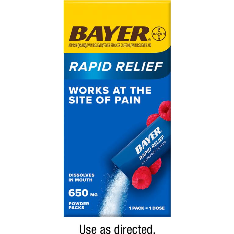 Save $1.00 on any ONE (1) Bayer® Rapid Relief product 10ct or larger