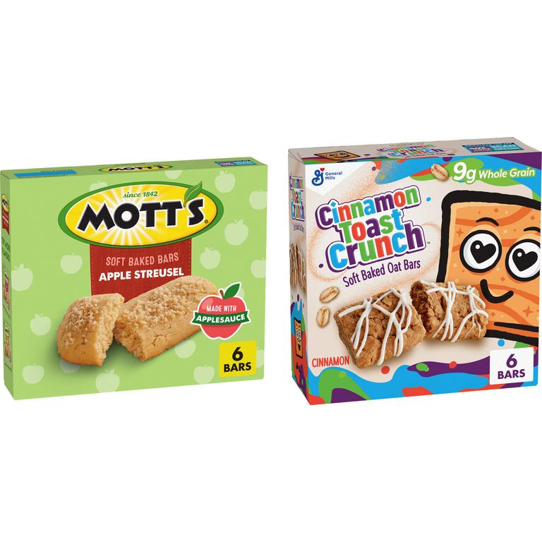 SAVE $1.00 ON TWO when you buy TWO BOXES any flavor/variety General Mills Cereal Treats, Soft Baked Bars, Chex Mix™ Bars, OR Motts® Soft Baked Bars