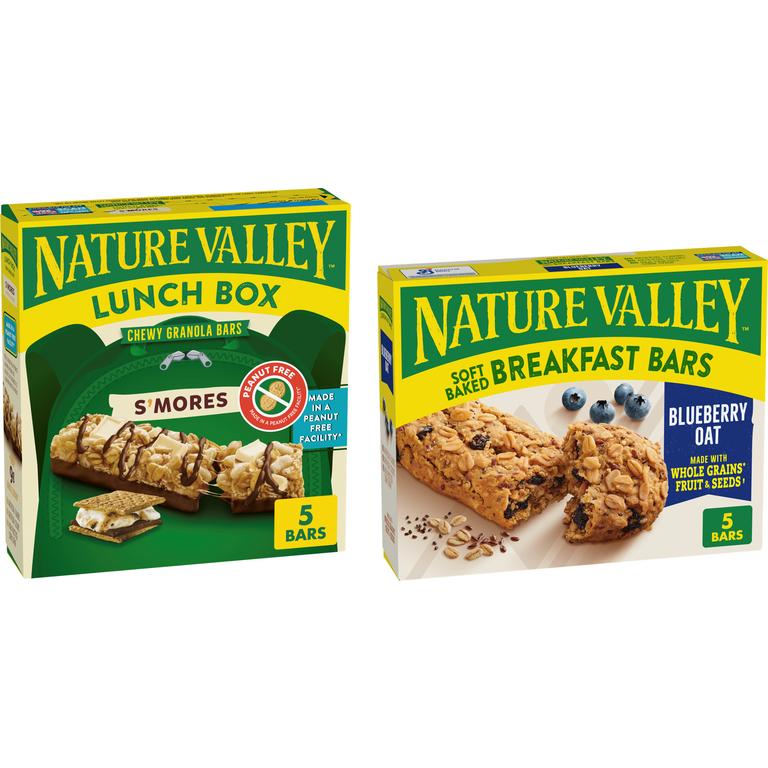 SAVE $1.00 ON TWO when you buy TWO BOXES any flavor/variety 4 COUNT OR LARGER Nature Valley™ Granola Bars, Protein Bars, Biscuits, Wafers, Soft-Baked Squares, Soft-Baked Muffins, Crunchy Dipped Granola Squares, Savory Nut *