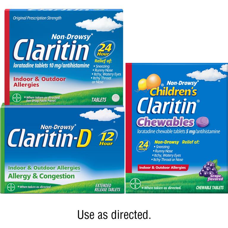 Save $4.00 on any ONE (1) Non-Drowsy Claritin® or Claritin-D® or Children's Claritin® allergy product 15ct or larger or 4oz or larger