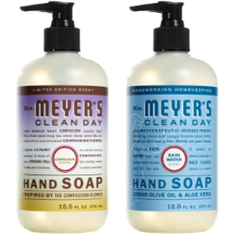 SAVE $2.00 on any TWO (2) Mrs. Meyer's® Hand Wash or Seasonal Scents Products