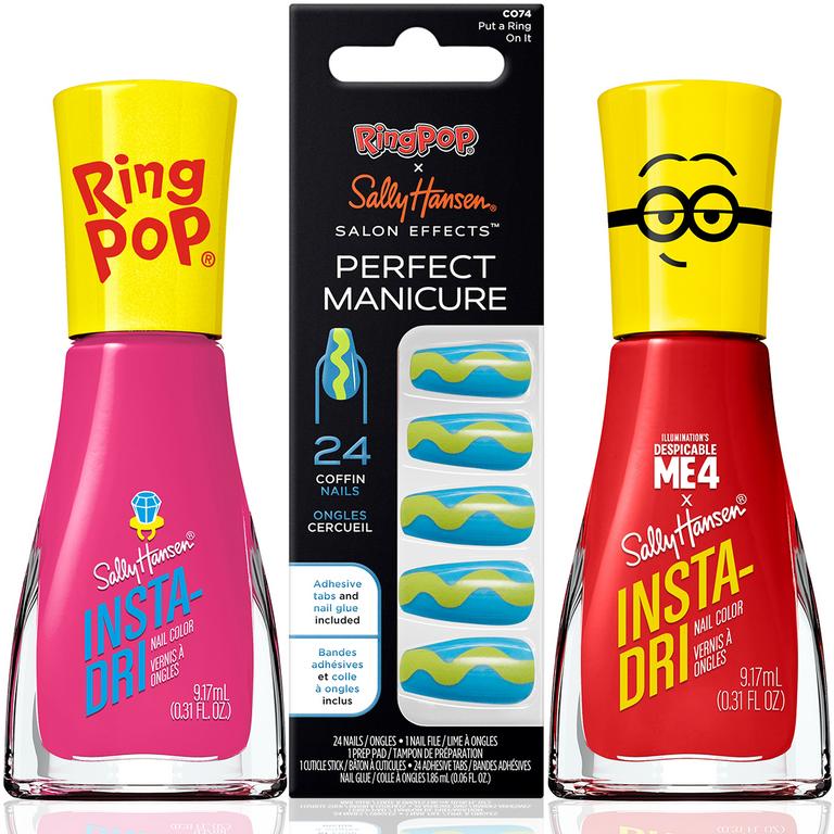 SAVE $2.00 on any ONE (1) Sally Hansen® Insta-Dri or Salon Effects™ Perfect Manicure Ring Pop® or Despicable Me 4 nail product