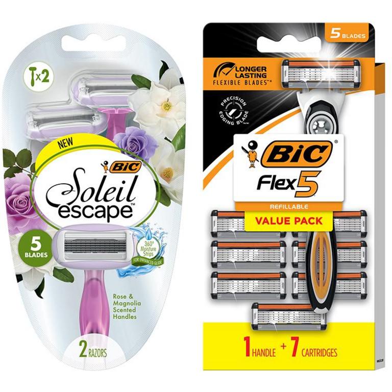 Save $4.00 on any ONE (1) BIC® Flex™, EasyRinse™,  Soleil®, or BIC® Comfort 3® Hybrid Disposable Razor Pack (Select Varieties)