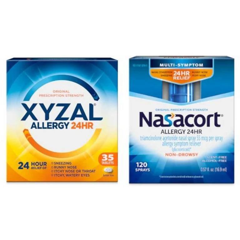 Save $5.00 on ONE (1) XYZAL® 20-55ct Adult Product or Kids Product or ONE (1) NASACORT® 60-120 Spray Product