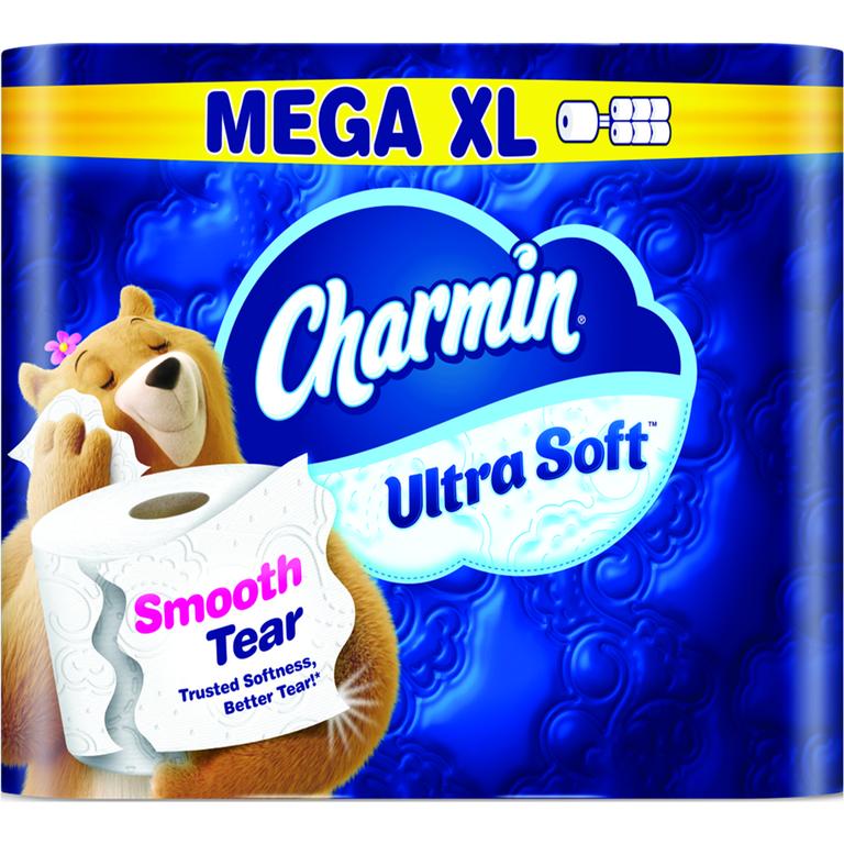 Save $3.00 ONE Charmin Ultra Toilet Paper Products 16 Roll Count or Larger, includes Charmin Ultra 12 Count Mega XL Roll, and any Mega XXL Roll (Excludes Charmin Essentials and trial/travel size).