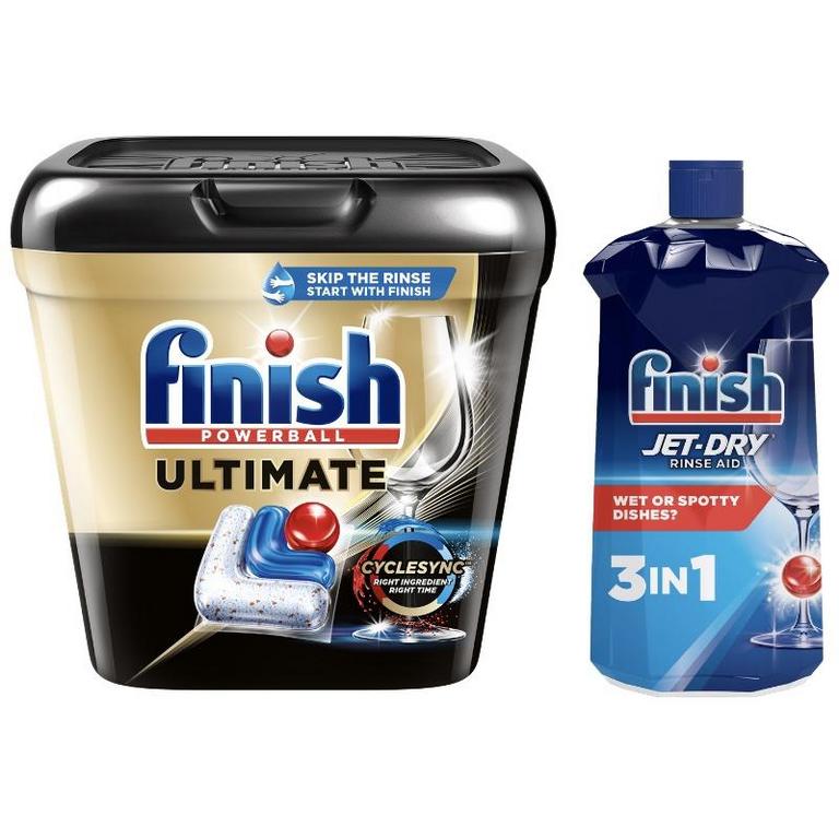 Save $3.00 on Any ONE (1) Finish® Dishwasher Detergent (Ultimate 28 ct. & larger or Quantum® 36 ct. & larger), JET-DRY® Rinse Aid (23 oz. & larger) or Dishwasher Cleaner