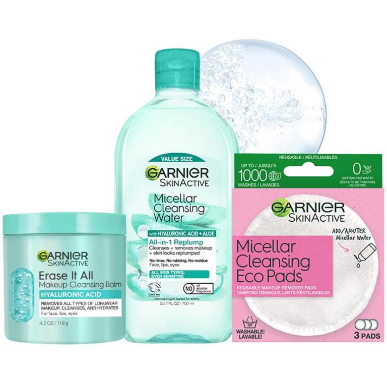 $6.00 OFF ANY TWO (2) Garnier Micellar Water 400 or 700 mL, Eco Pads, or Cleansing Balms