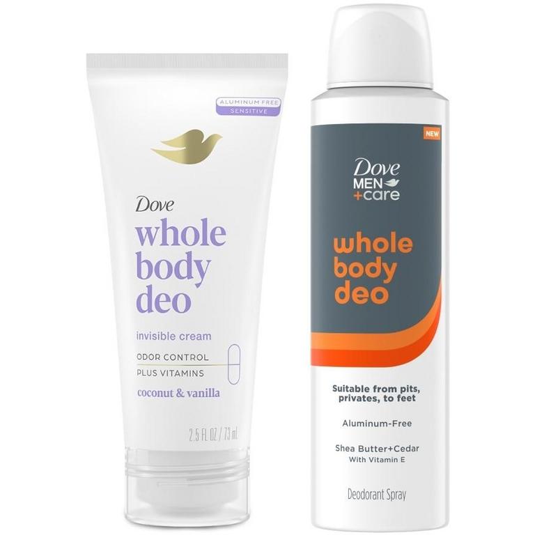 Save $10.00 on any TWO (2) Dove or Dove Men+Care Whole Body Deodorants