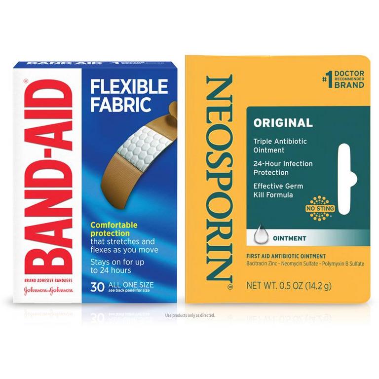 SAVE $1.00 on any ONE (1) BAND-AID® Brand Adhesive Bandages, BAND-AID® Brand of First Aid or NEOSPORIN® product (excludes trial and travel sizes).