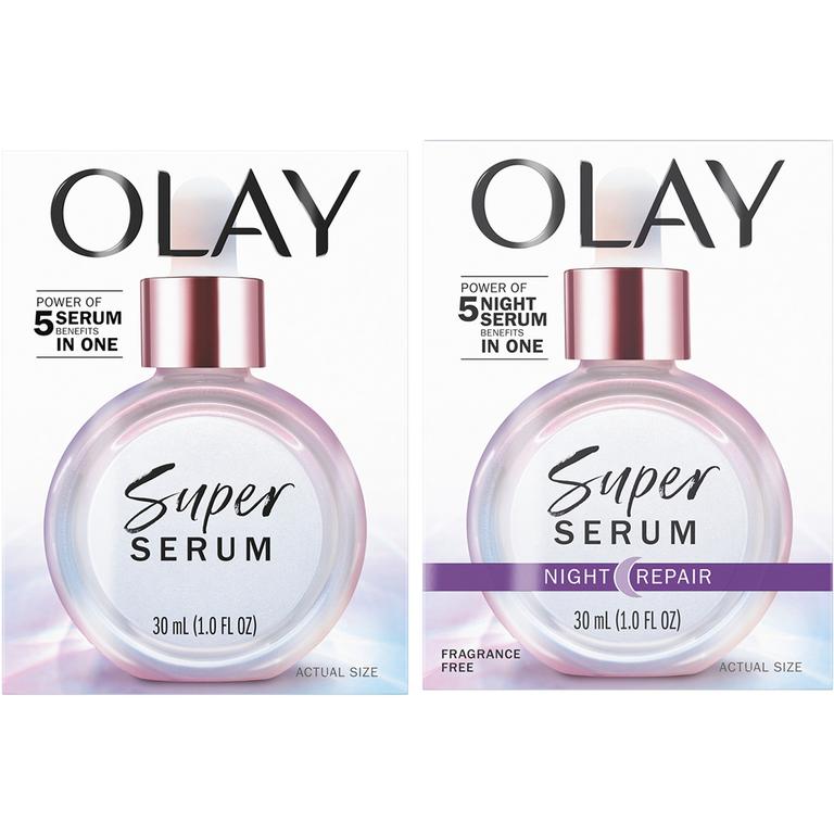 Save $5.00 ONE Olay Super Serum 1.0 fl oz or larger (excludes mini/trial/travel size).