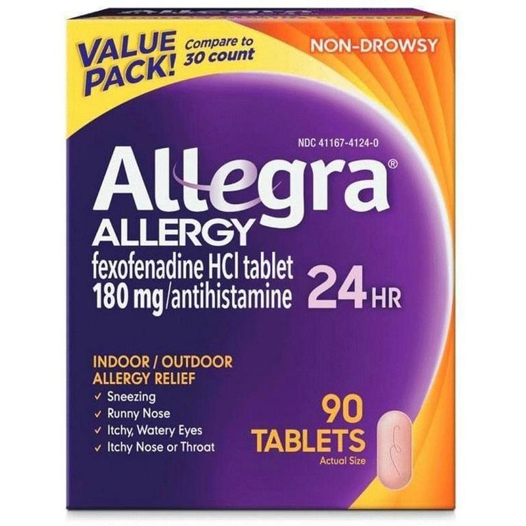 Save $15.00 on ONE (1) Allegra® 90ct Tablets Product