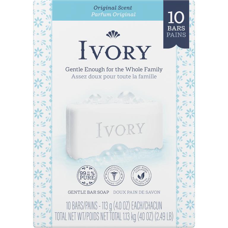 Save $0.50 ONE Ivory Bar Soap 3ct or 10ct (Aloe or Original Scent).