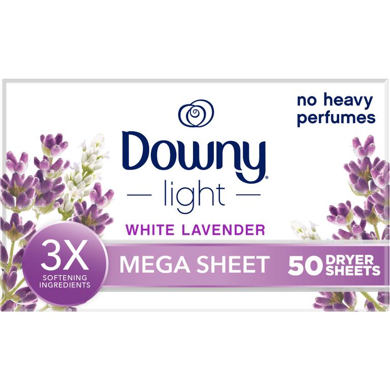 Save $1.00 ONE Downy WrinkleGuard Mega Sheets 50-60 ct OR Downy Light Mega Sheets 50-60 ct OR Downy Infusions Mega Sheets 50-60 ct (excludes trial/travel size).