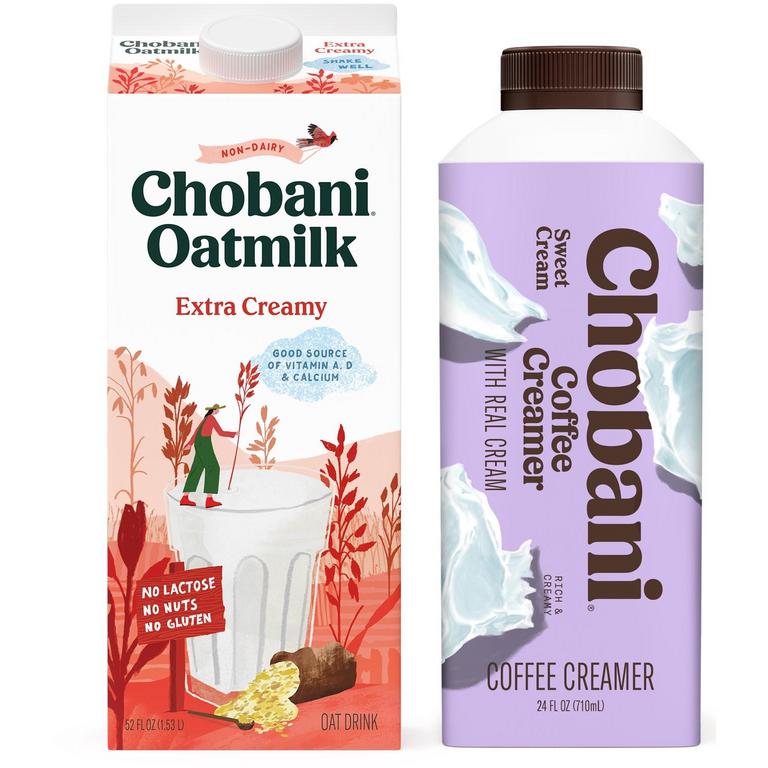 Save $1.00 on TWO (2) Chobani® Creamer, Oatmilk or La Colombe Coffee