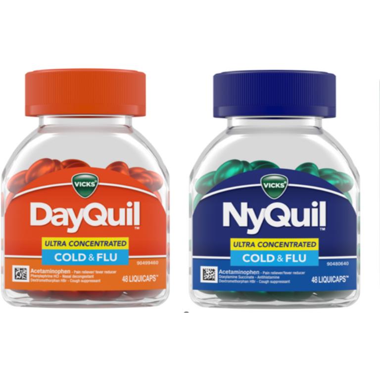 Save $0.50 ONE DayQuil and NyQuil Liquicaps (excludes sizes under 8oz and trial/travel size).