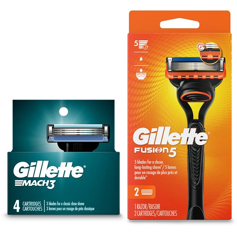 Save $3.00 ONE Gillette Razor pack with 1-2ct cartridge refill: Mach3, Skinguard, Fusion5, OR Proglide OR ONE Gillette 2ct cartridge refill pack: Proglide, GilletteLabs, OR Fusion5, OR ONE Gillette 4ct cartridge refill pack: Mach3, Gillette5 OR Skinguard, OR ONE Gillette 10ct cartridge refill pack: Trac II, Atra, OR Sensor10 (excludes Gillette disposables, Venus products, Fusion5 3ct + 7oz gel, GilletteLabs 2ct + slim travel case and GilletteLabs Salute to Service 2ct + Slim Travel case).