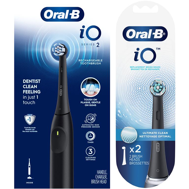 Save $10.00 ONE Oral-B Rechargeable Electric Toothbrush (excludes Pro 500 and Vitality) AND ONE Oral-B Replacement Brush Heads 2ct or greater (and travel/trial size).