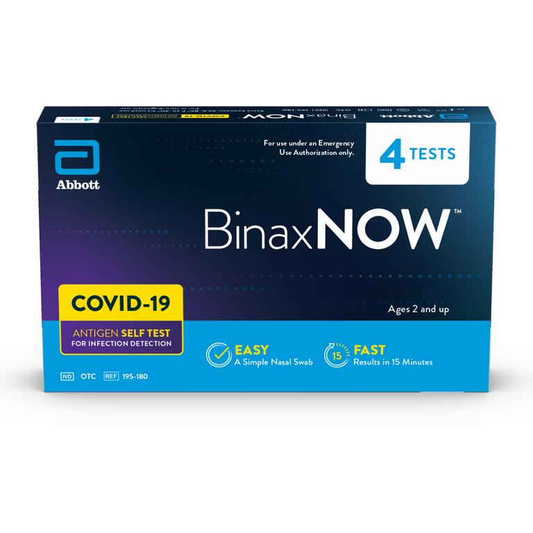 SAVE $7.00 on any ONE (1) BinaxNOW COVID-19 Self Test 4-count