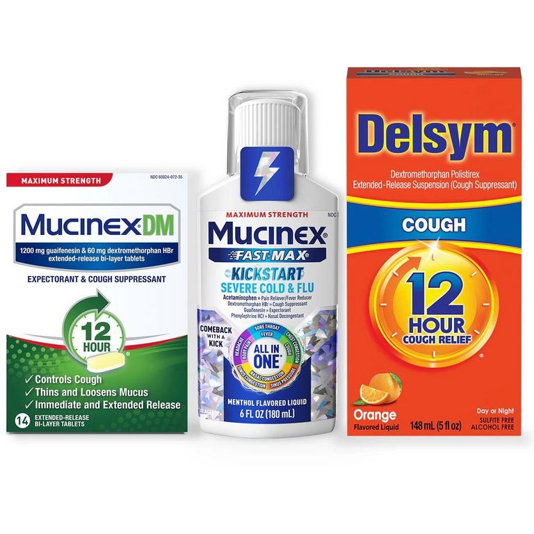 Save $3.00 on any ONE (1) Mucinex or Delsym Item (Excludes InstaSoothe, Mucinex® Combo Packs, Mucinex® 12 Hour Tablets 28ct or Larger, and Trial Sizes)