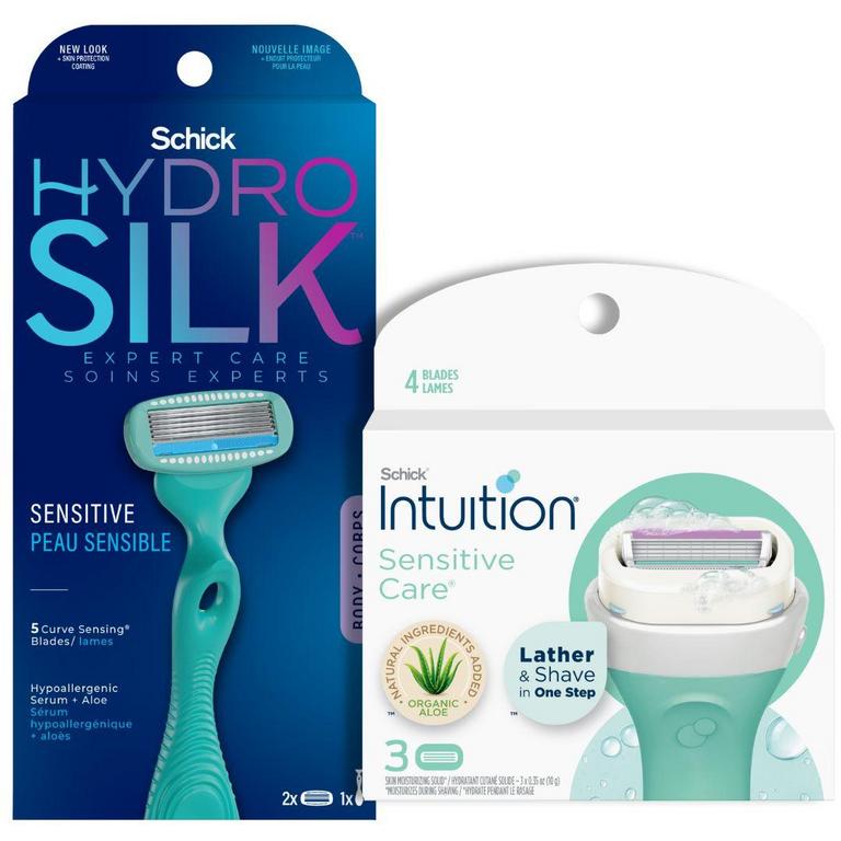 SAVE $4.00 off ONE (1) Schick® Hydro Silk®, Intuition®, Quattro for Women® Razor or Refill or Schick Hydro Silk® Wax or Hair Removal (excludes Schick® Disposables)