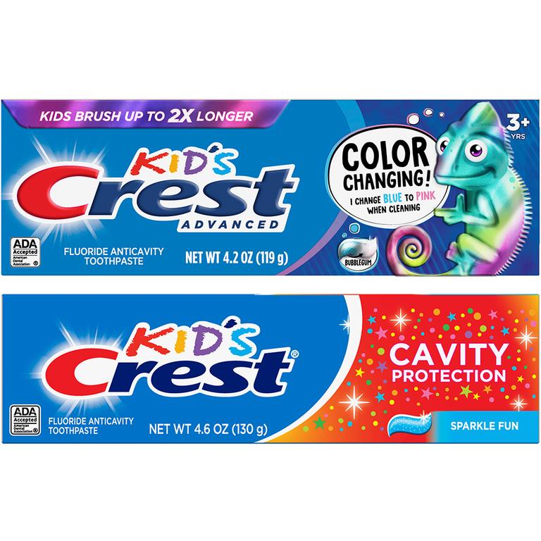 Save $0.50 ONE Kids Crest Toothpaste 4.0oz or larger (excludes trial/travel size).