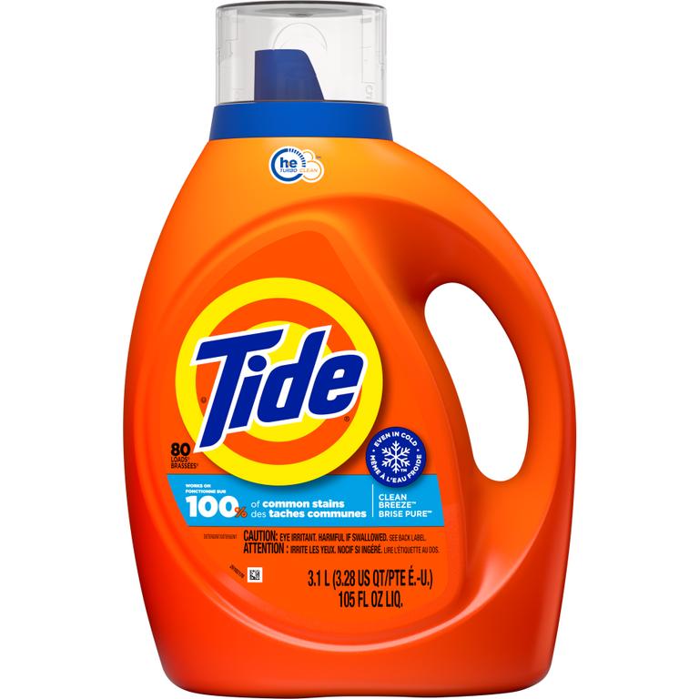 Save $4.00 ONE Tide Laundry Detergent 105-115 oz (excludes Tide Rinse, Tide PODS, Tide Rescue, Studio by Tide Laundry Detergent, Tide Simply Laundry Detergent, Tide Simply PODS, Tide Detergent 10 oz and trial/travel size).