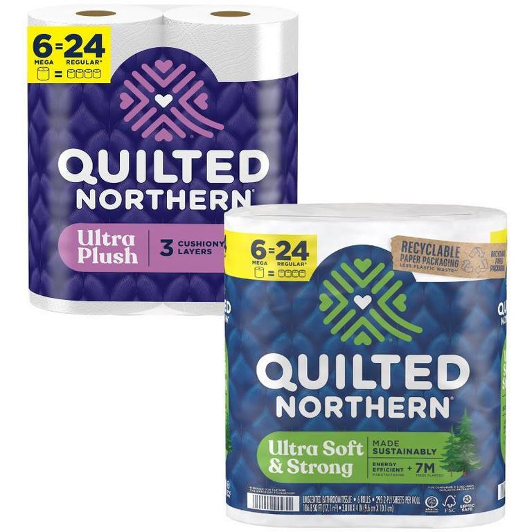 $1 off 1 off any ONE (1) package of Quilted Northern® Bath Tissue, 6 Mega roll or larger