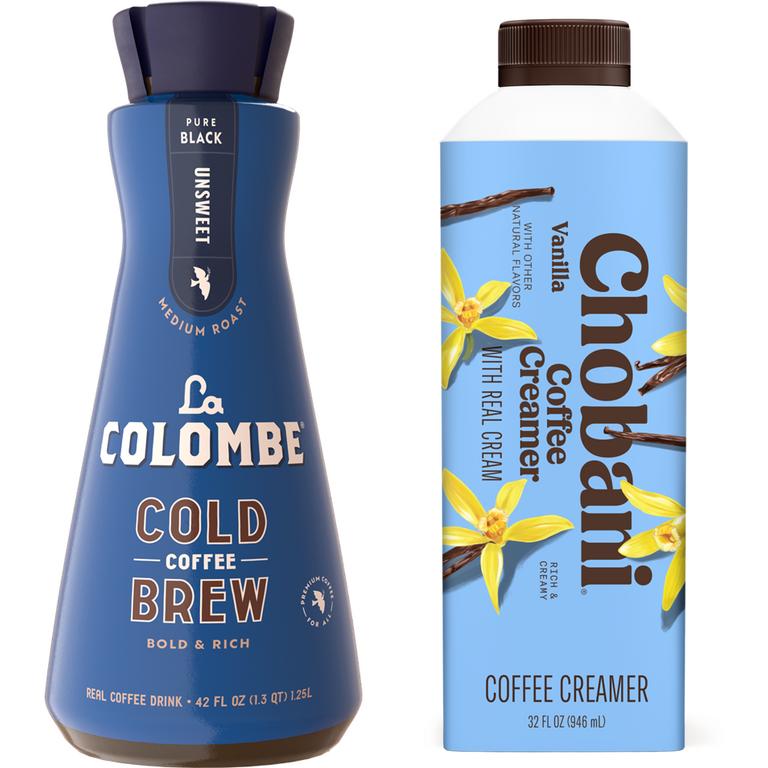 Save $1.00 on TWO (2) Chobani® Creamer, Oatmilk or La Colombe Coffee