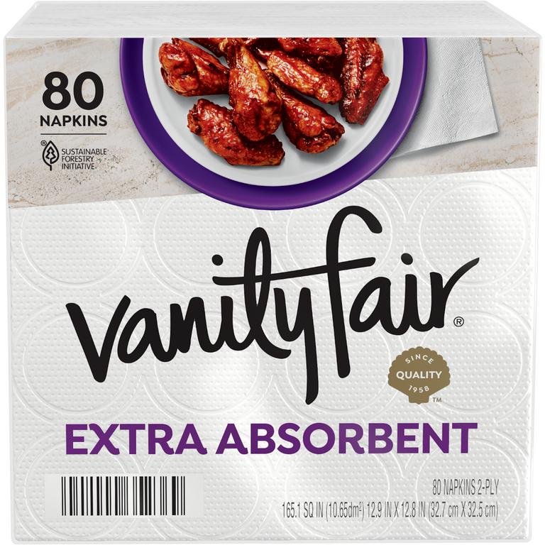 Save $1.00 Off any ONE (1) package of Vanity Fair® Extra Absorbent Napkins, 80 ct.