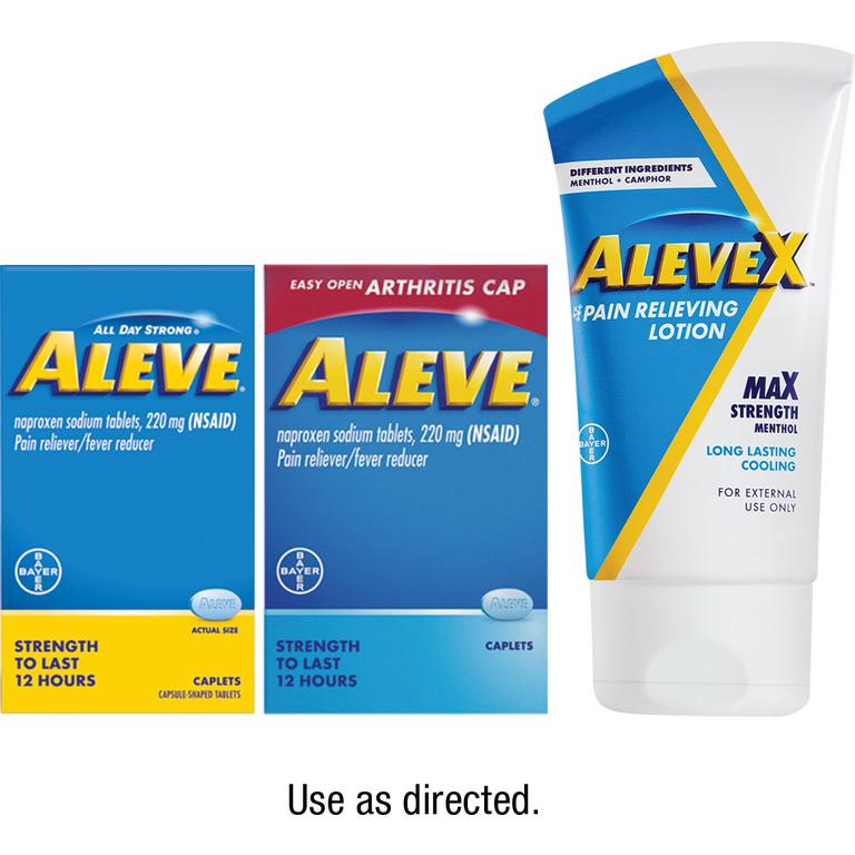 $3 off 1 on any ONE (1) Aleve® product 80ct or larger or AleveX™ (excludes Aleve-D®)